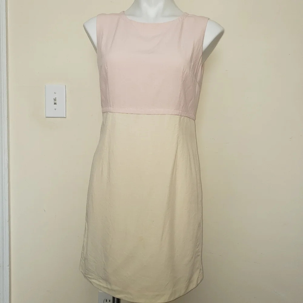 Vintage Benton Pink & Off-white Dress set